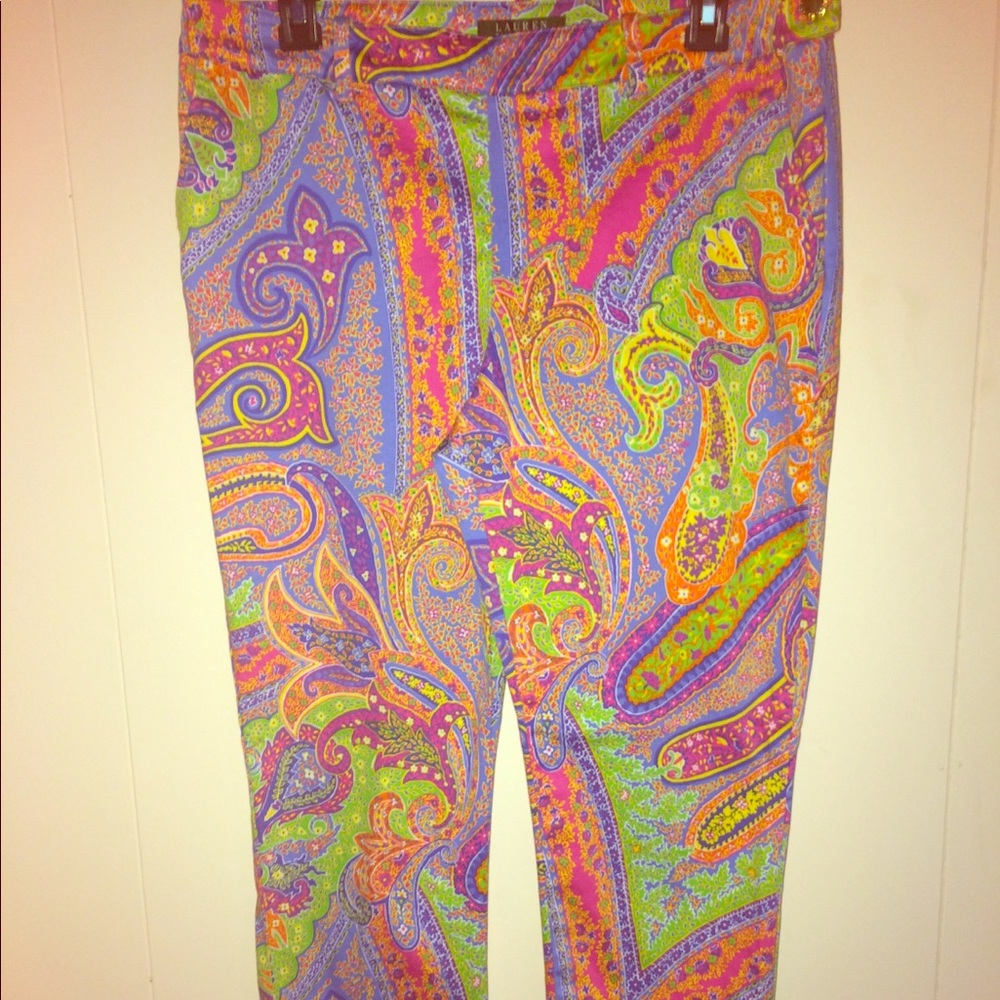 Printed Ralph Lauren Cropped Trousers
